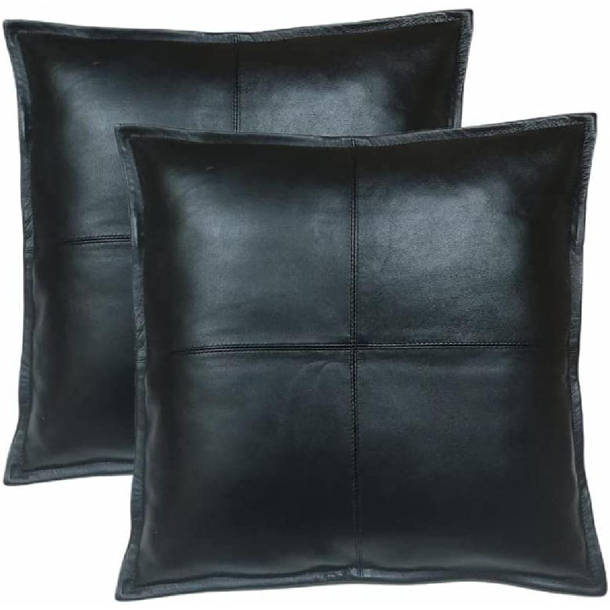 wuuyuef Faux Leather Pillow Cover Wayfair